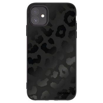 Picasee silikonski črni ovitek za Apple iPhone 11 - Midnight Leopard
