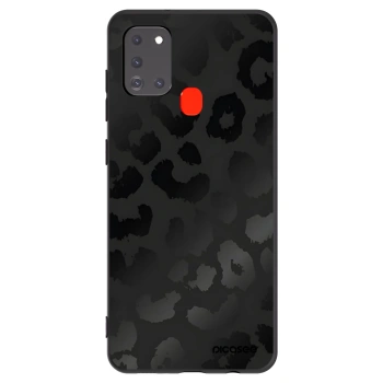 Picasee silikonski črni ovitek za Samsung Galaxy A21s - Midnight Leopard