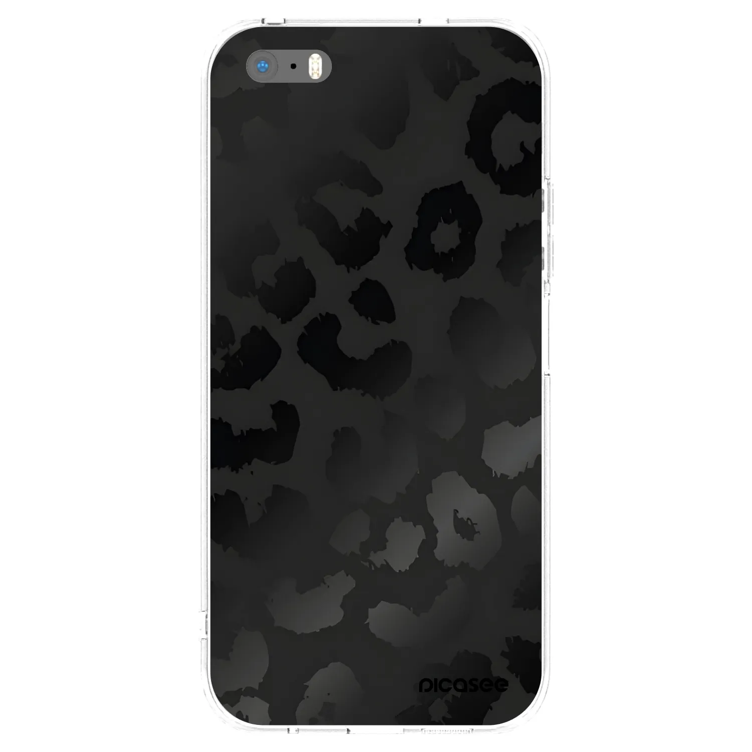 Picasee silikonski prozorni ovitek za Apple iPhone 5/5S/SE - Midnight Leopard