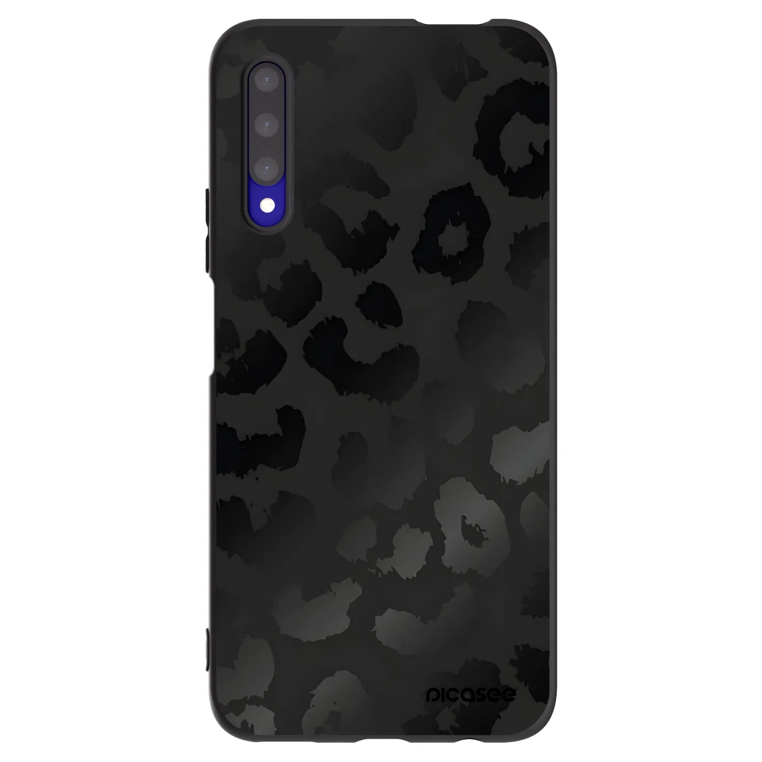 Picasee silikonski črni ovitek za Honor 9X Pro - Midnight Leopard