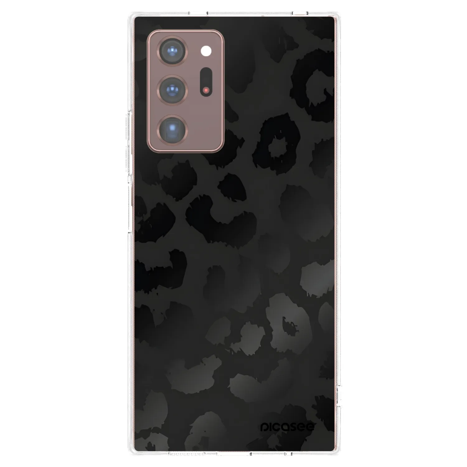 Picasee silikonski prozorni ovitek za Samsung Galaxy Note 20 Ultra - Midnight Leopard