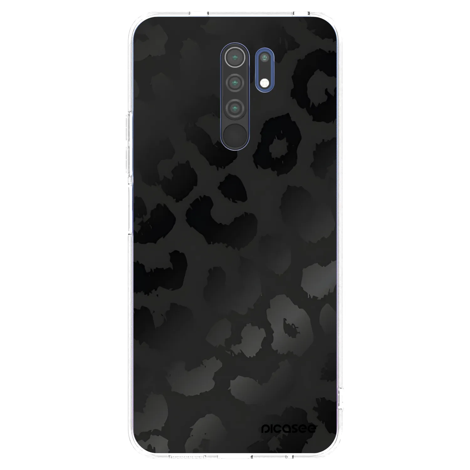 Picasee silikonski prozorni ovitek za Xiaomi Redmi 9 - Midnight Leopard