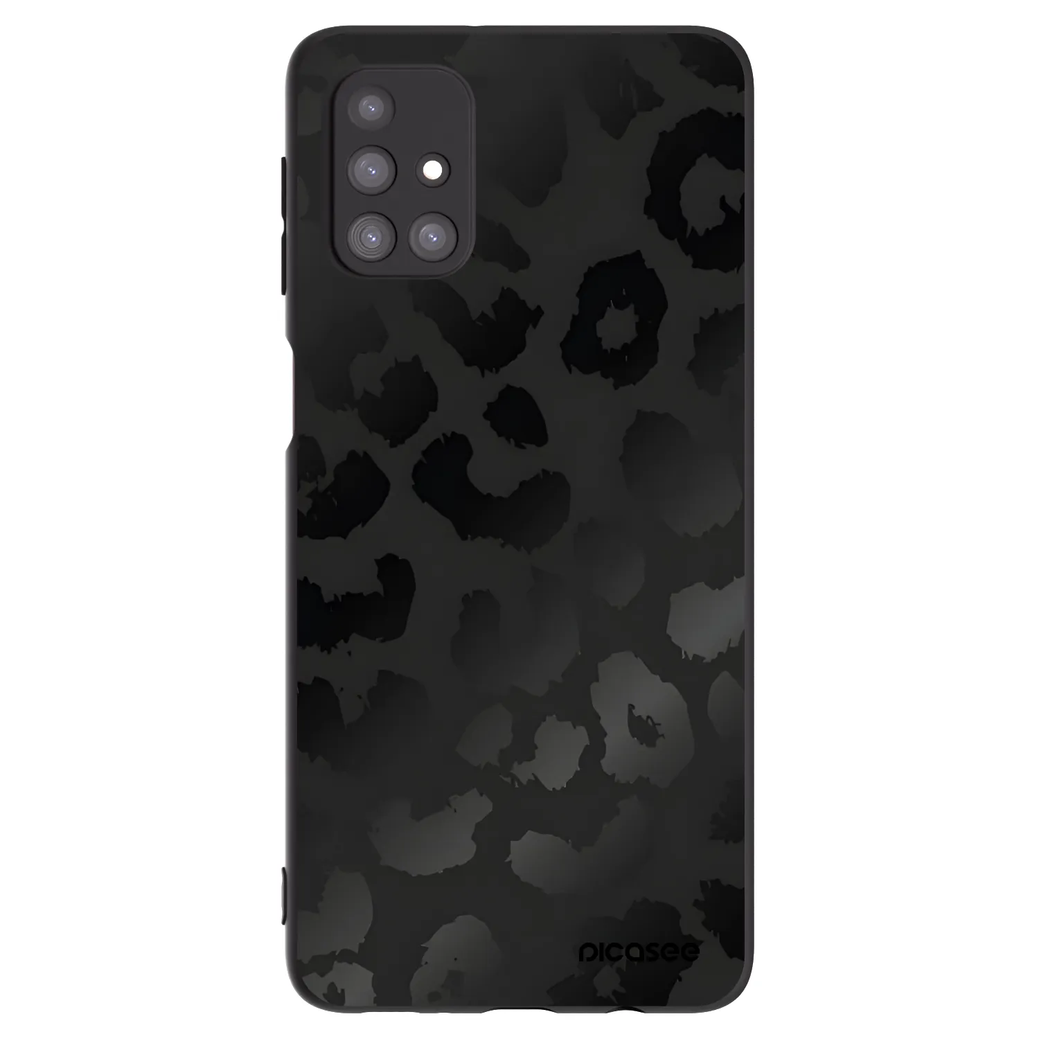 Picasee silikonski črni ovitek za Samsung Galaxy M31s - Midnight Leopard