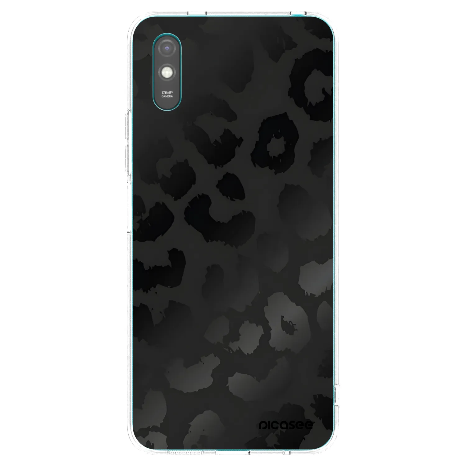 Picasee silikonski prozorni ovitek za Xiaomi Redmi 9A - Midnight Leopard