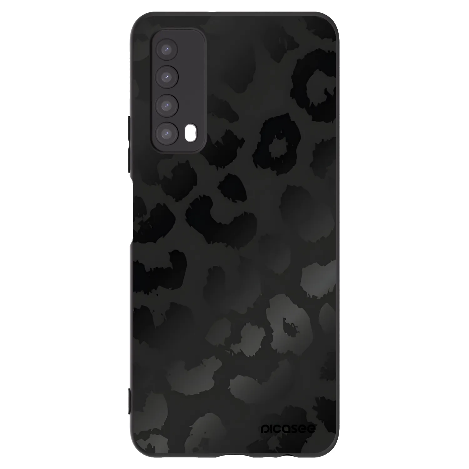 Picasee silikonski črni ovitek za Huawei P Smart 2021 - Midnight Leopard
