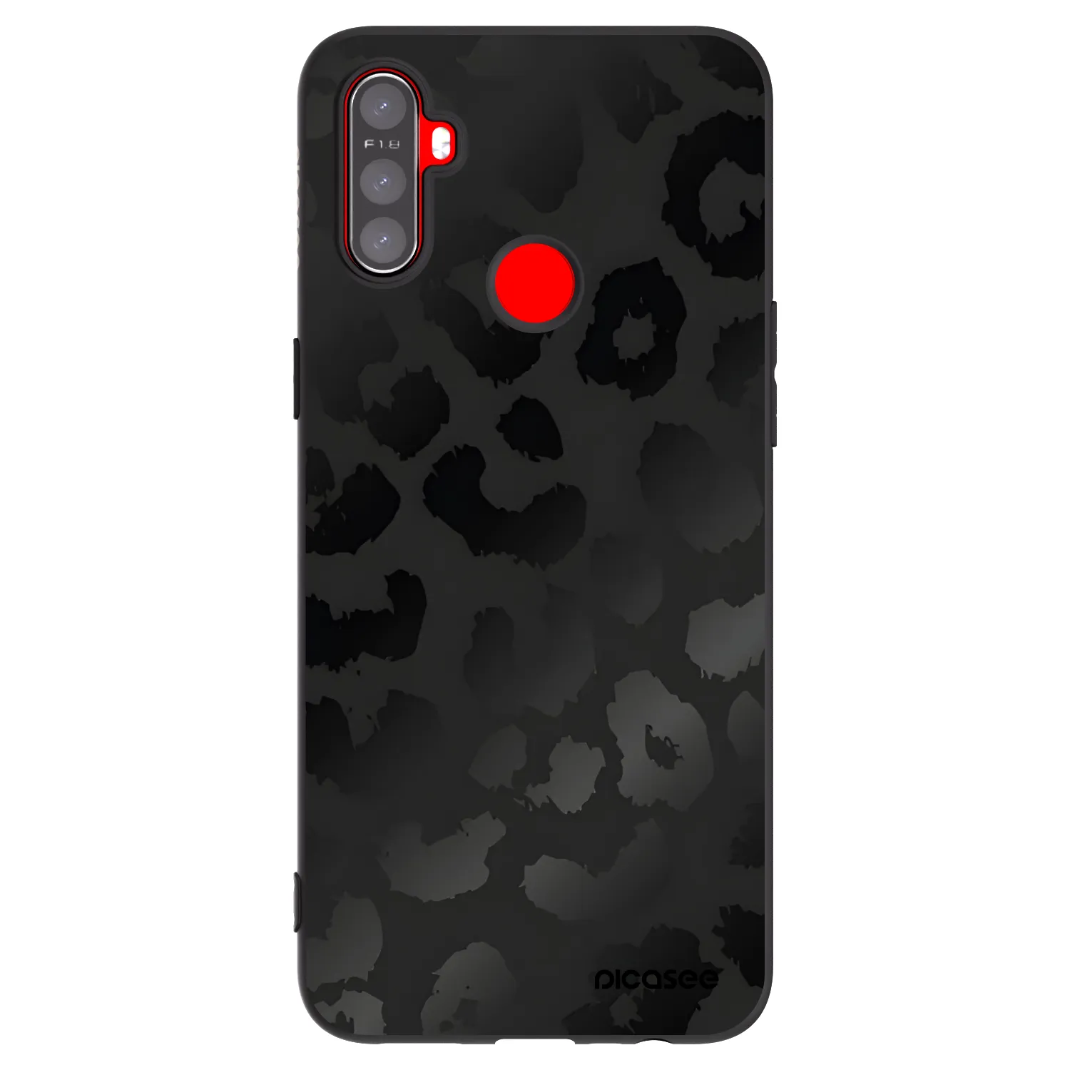 Picasee silikonski črni ovitek za Realme C3 - Midnight Leopard