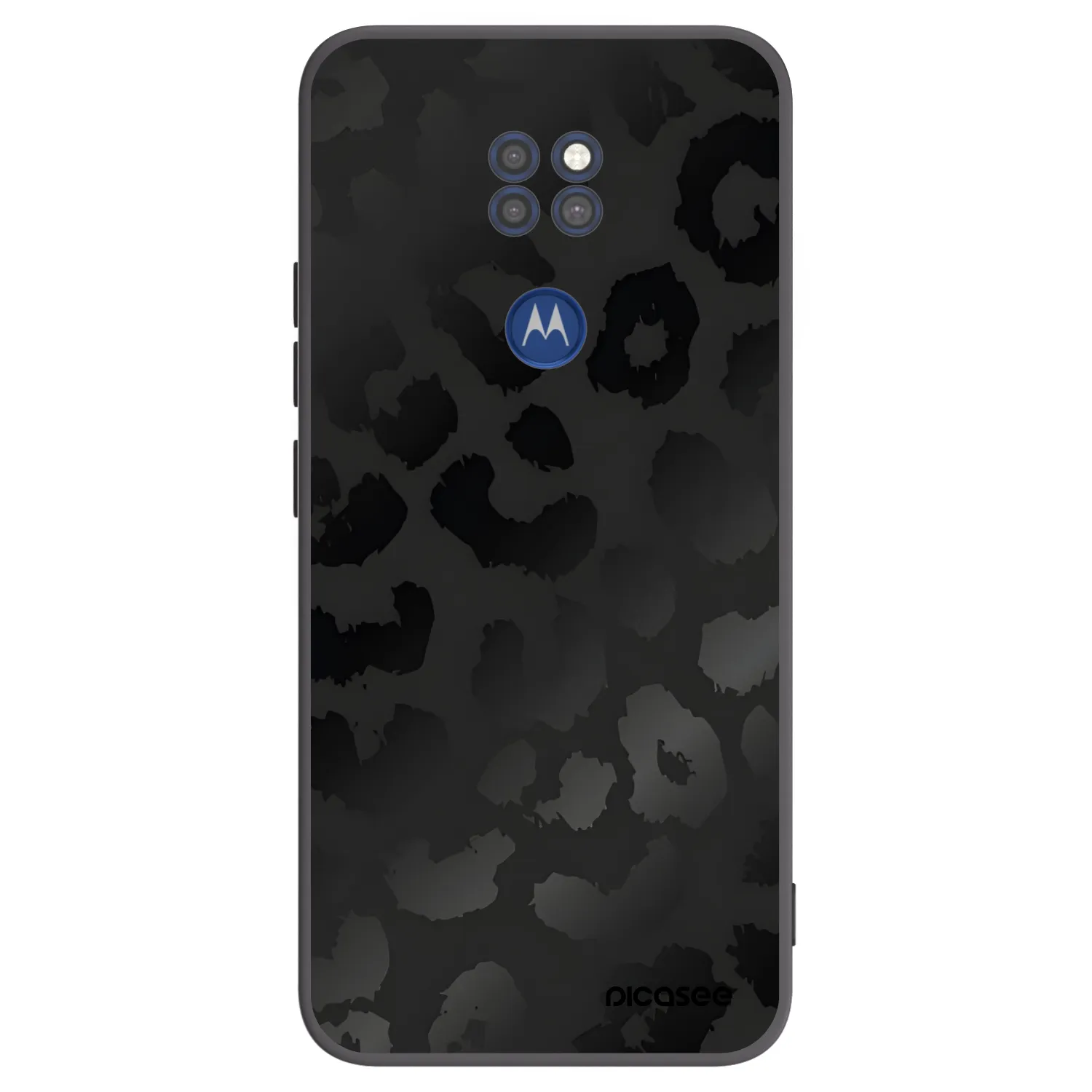 Picasee silikonski črni ovitek za Motorola Moto G9 Play - Midnight Leopard