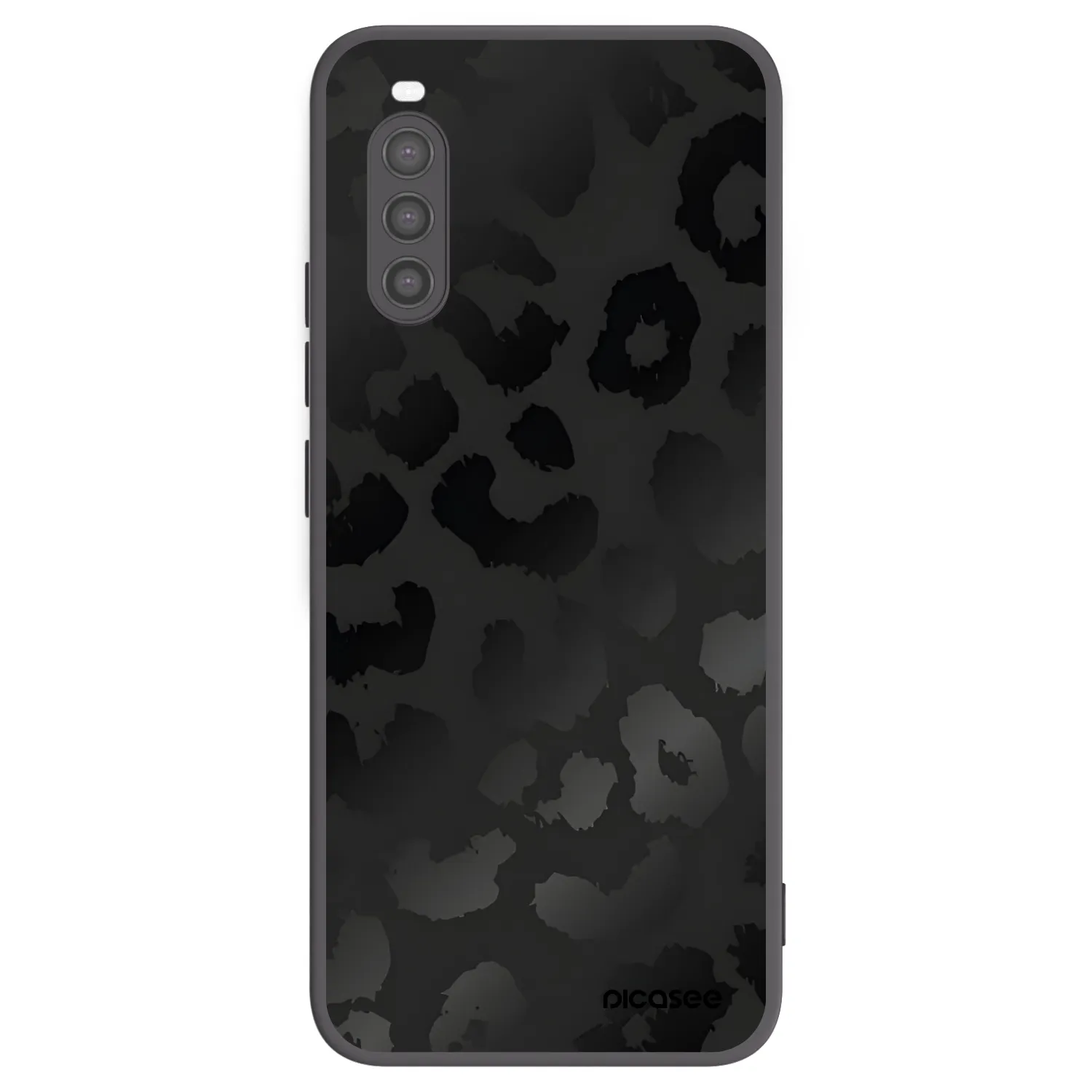 Picasee silikonski črni ovitek za Sony Xperia 10 II - Midnight Leopard