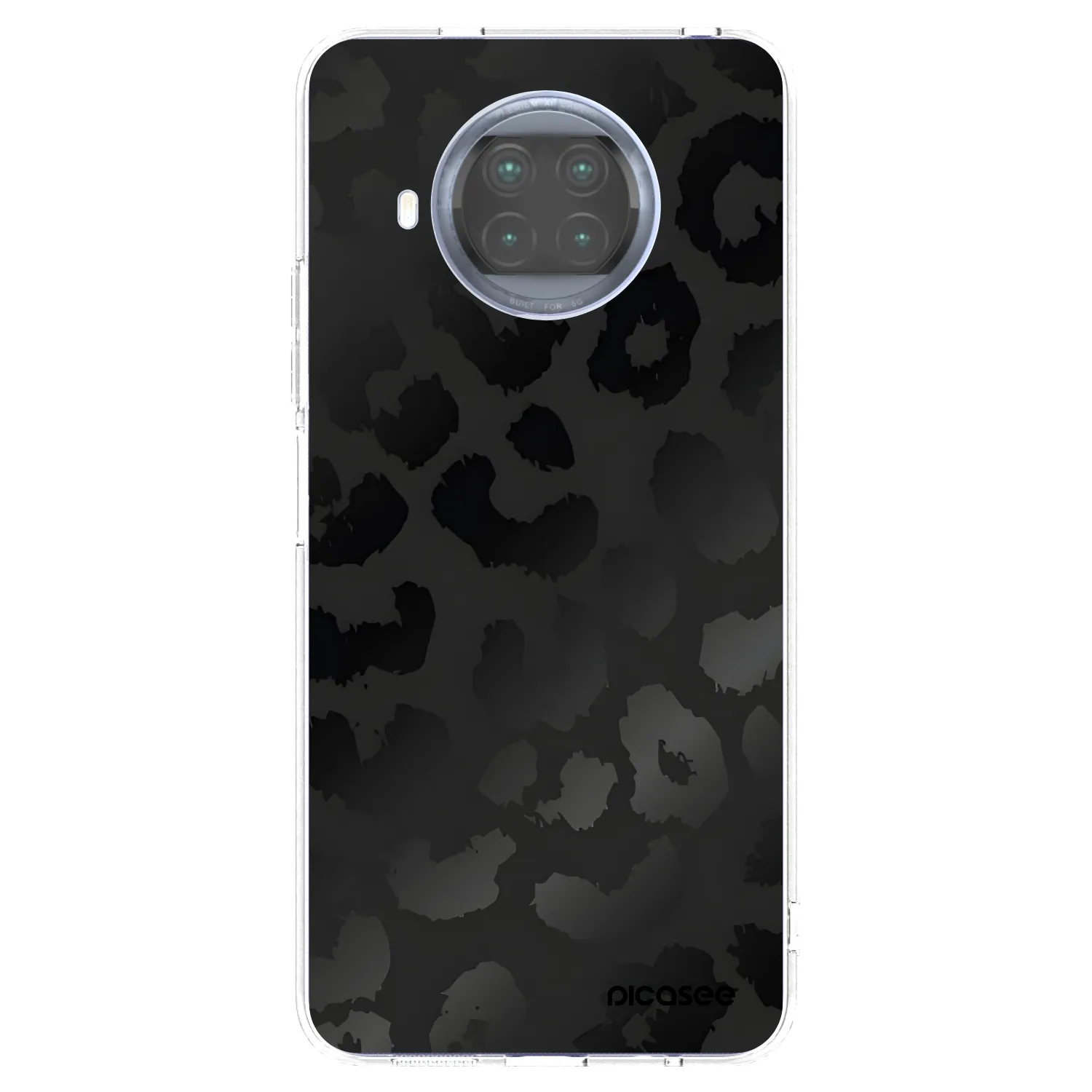 Picasee silikonski prozorni ovitek za Xiaomi Mi 10T Lite - Midnight Leopard