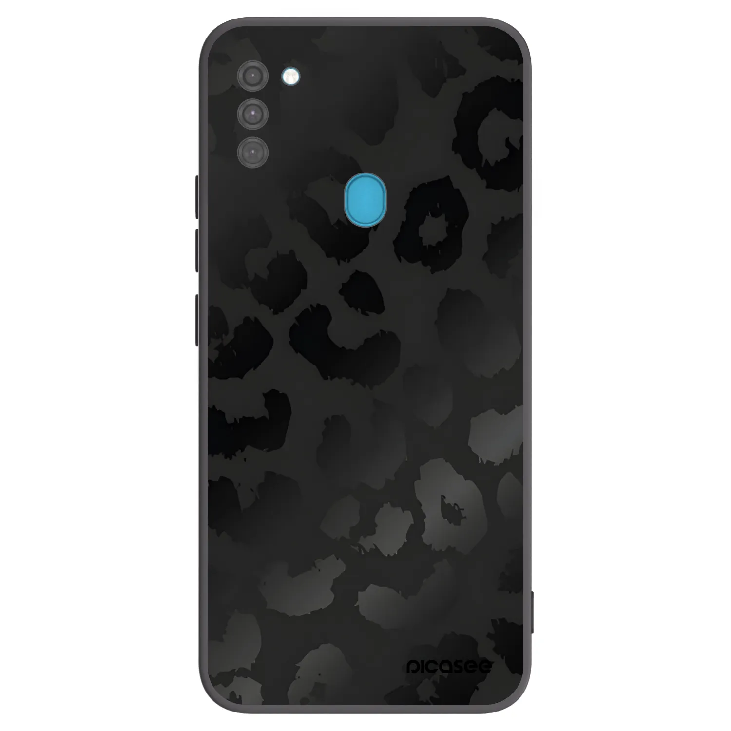 Picasee silikonski črni ovitek za Samsung Galaxy M11 - Midnight Leopard