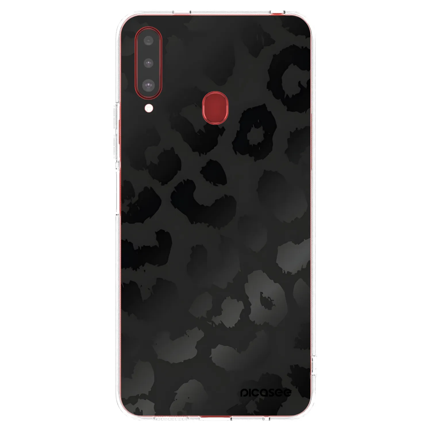 Picasee silikonski prozorni ovitek za Samsung Galaxy A20s - Midnight Leopard