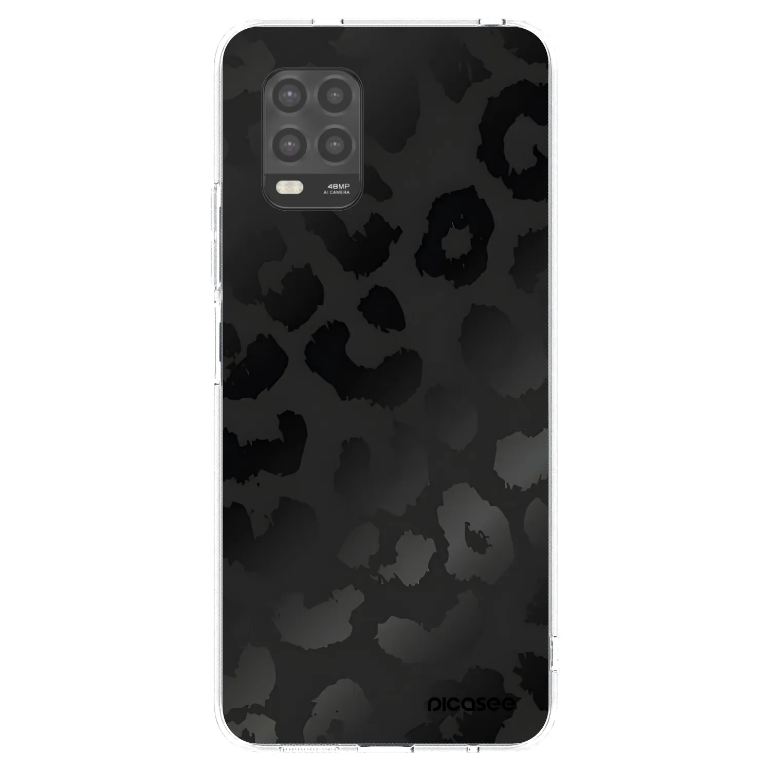 Picasee silikonski prozorni ovitek za Xiaomi Mi 10 Lite - Midnight Leopard