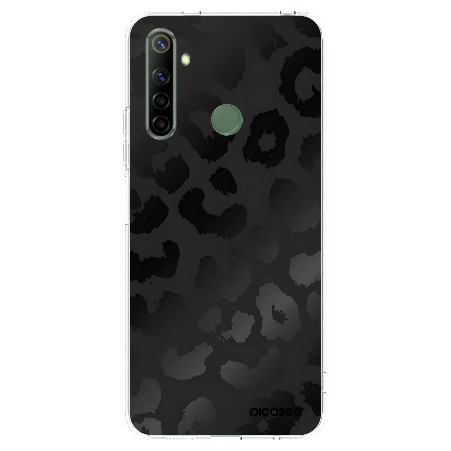 Picasee silikonski prozorni ovitek za Realme 6i - Midnight Leopard