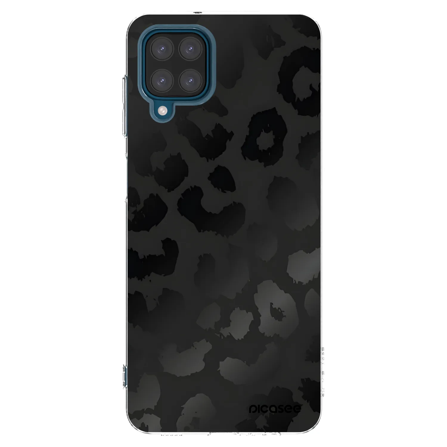 Picasee silikonski prozorni ovitek za Samsung Galaxy A12 A125F - Midnight Leopard