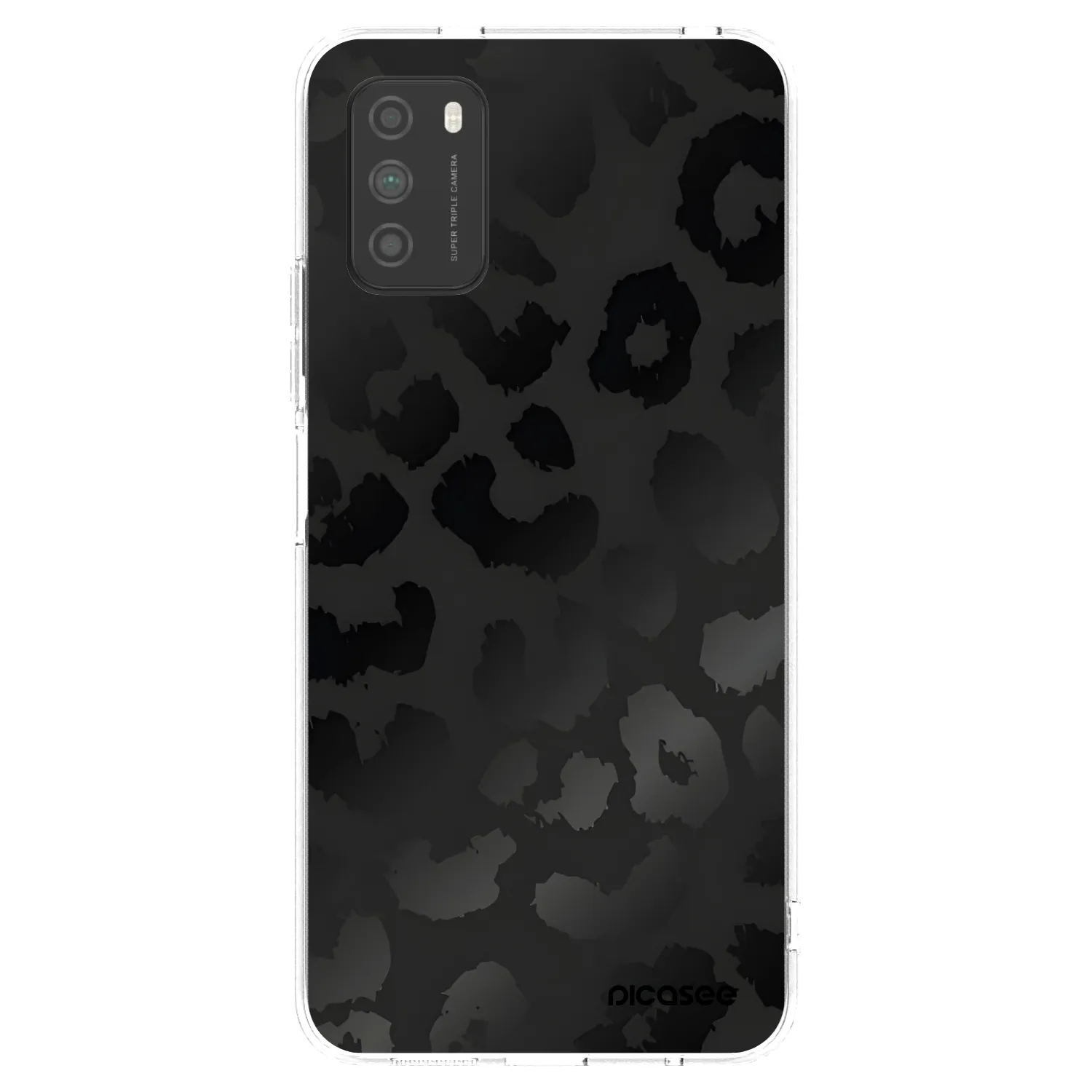 Picasee silikonski prozorni ovitek za Xiaomi Poco M3 - Midnight Leopard