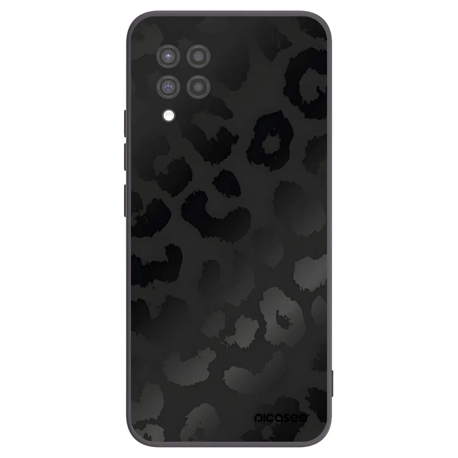 Picasee silikonski črni ovitek za Samsung Galaxy A42 A426B - Midnight Leopard