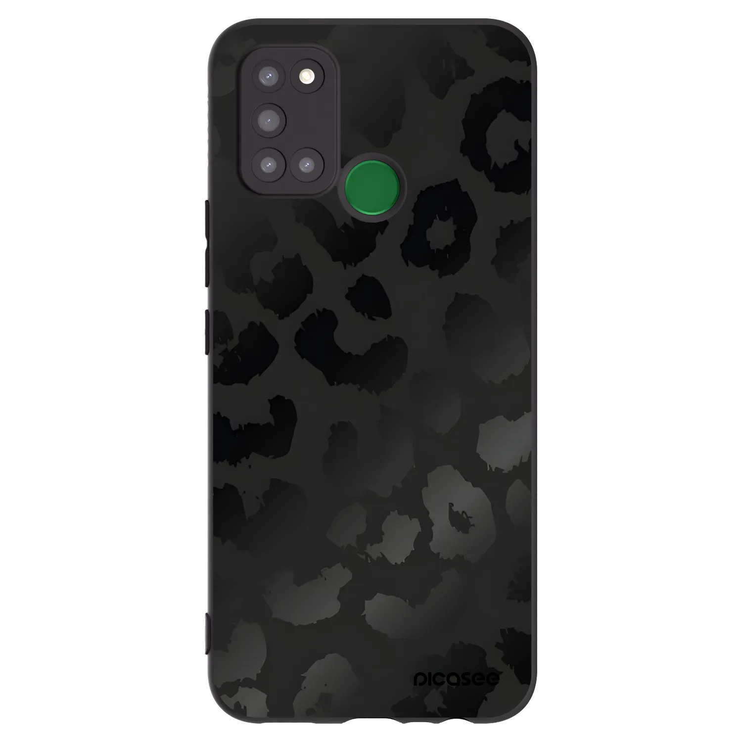 Picasee silikonski črni ovitek za Realme 7i - Midnight Leopard