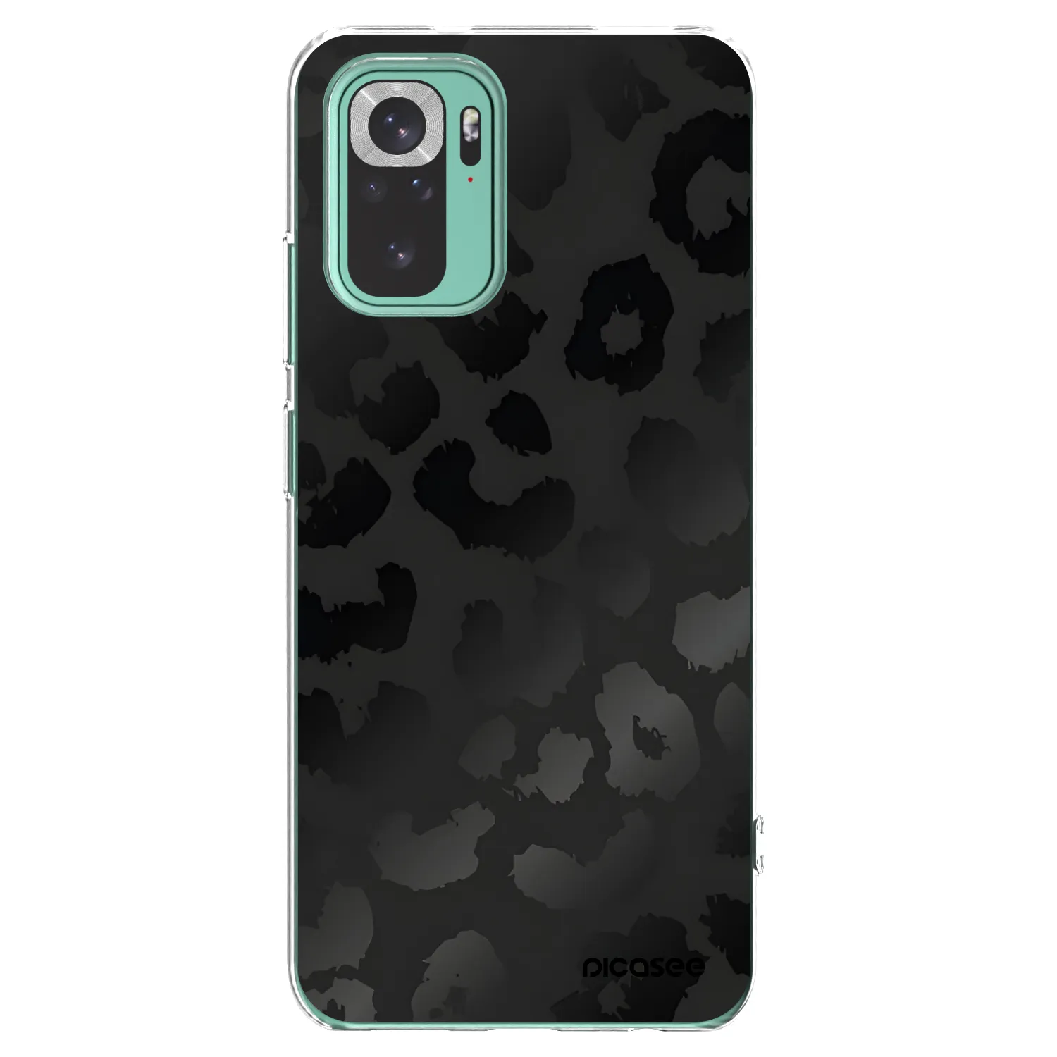 Picasee silikonski prozorni ovitek za Xiaomi Redmi Note 10 Pro - Midnight Leopard