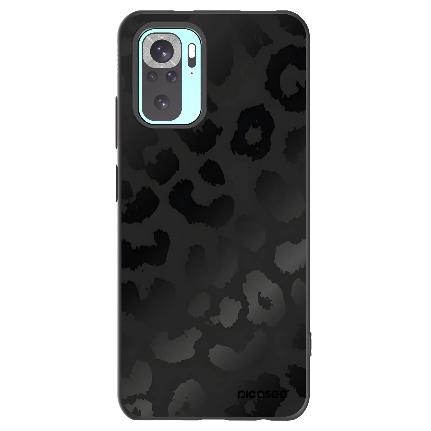 Picasee silikonski črni ovitek za Xiaomi Redmi Note 10 Pro - Midnight Leopard