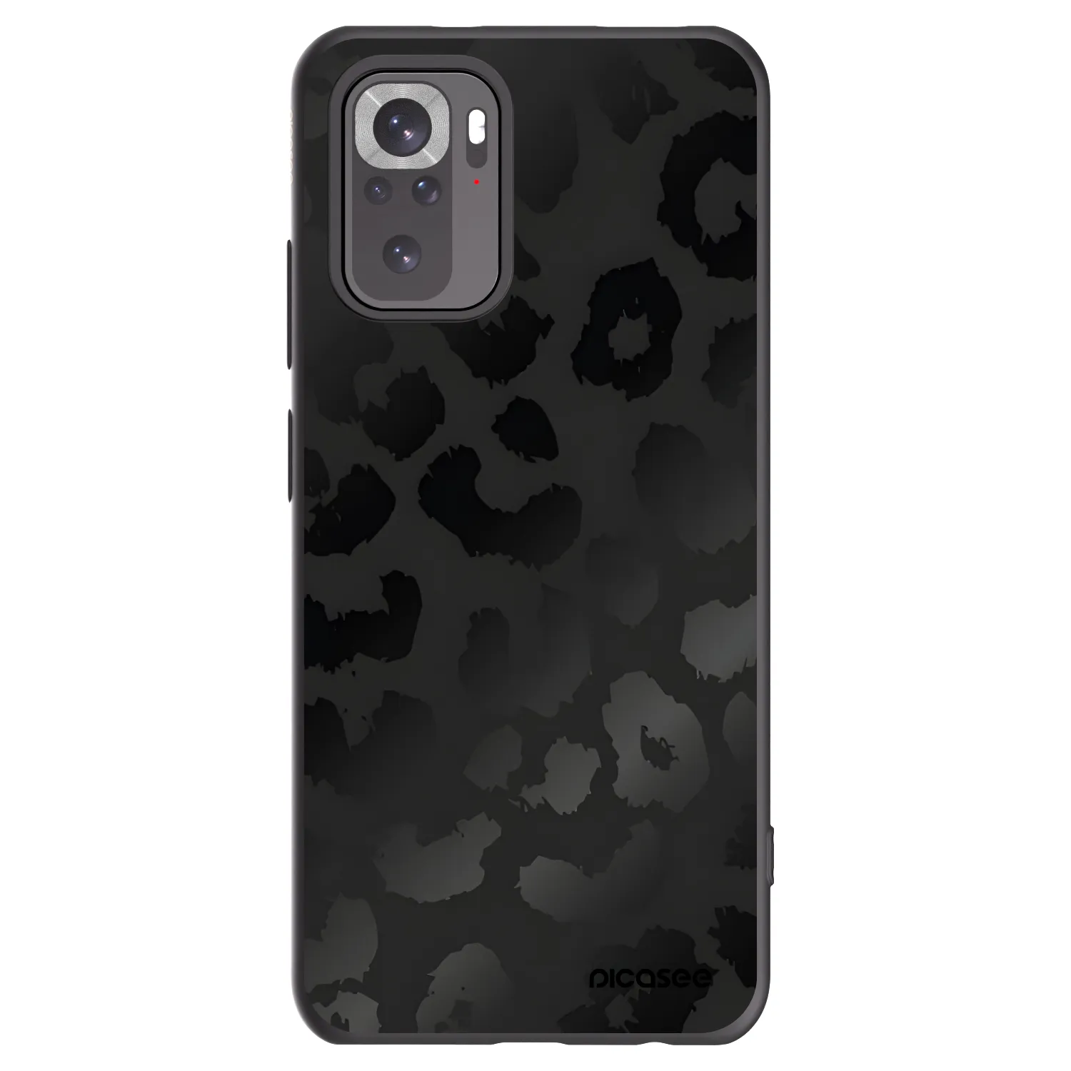 Picasee silikonski črni ovitek za Xiaomi Redmi Note 10S - Midnight Leopard