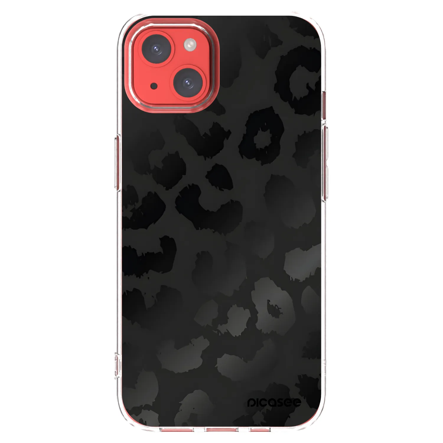 Picasee silikonski prozorni ovitek za Apple iPhone 13 - Midnight Leopard
