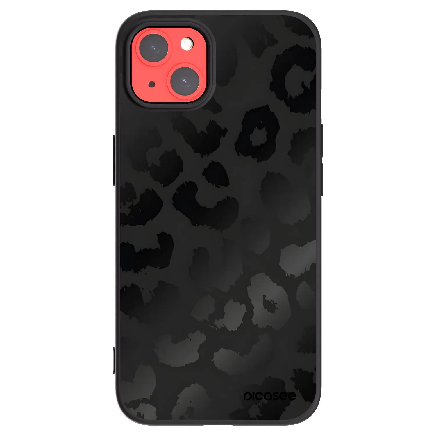 Picasee silikonski črni ovitek za Apple iPhone 13 - Midnight Leopard