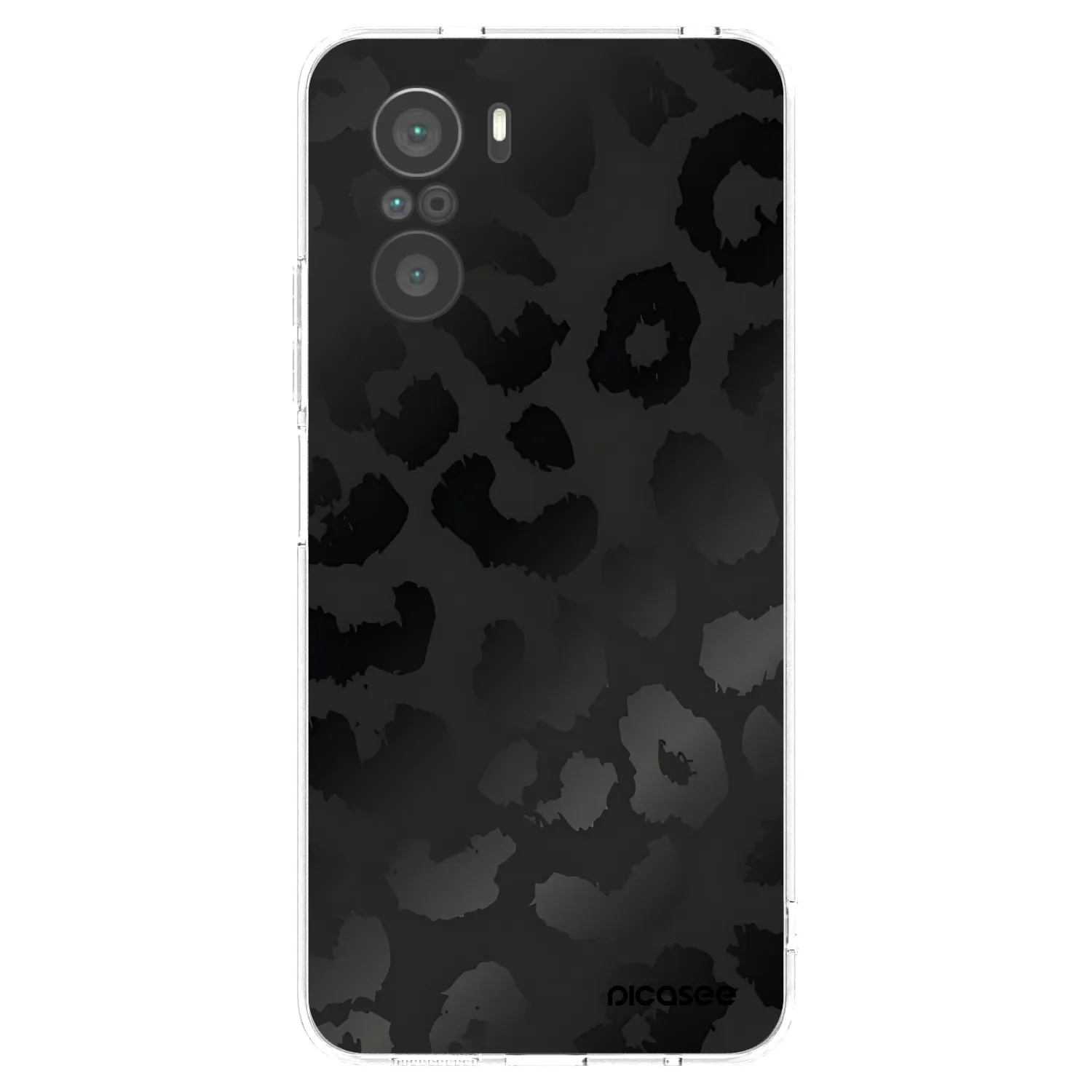 Picasee silikonski prozorni ovitek za Xiaomi Poco F3 - Midnight Leopard