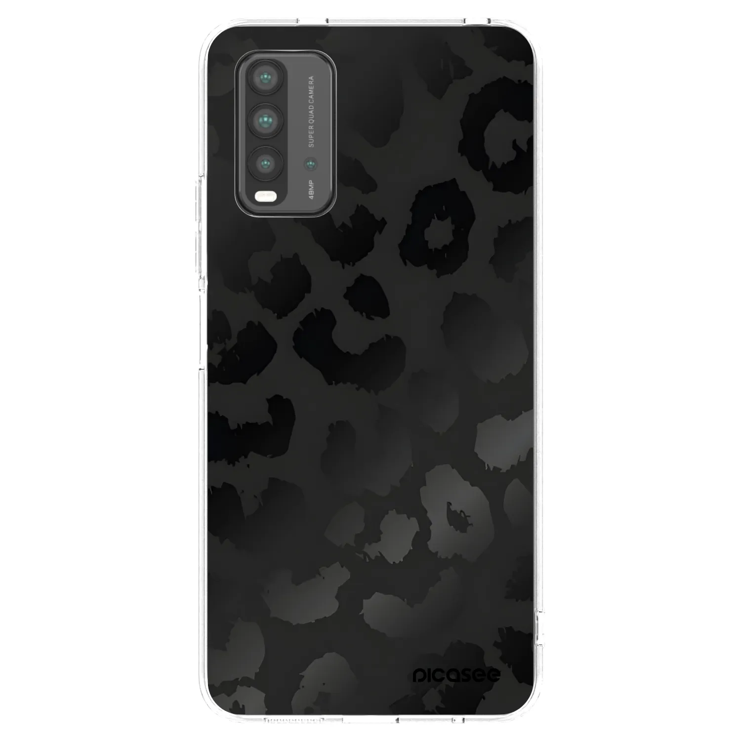 Picasee silikonski prozorni ovitek za Xiaomi Redmi 9T - Midnight Leopard
