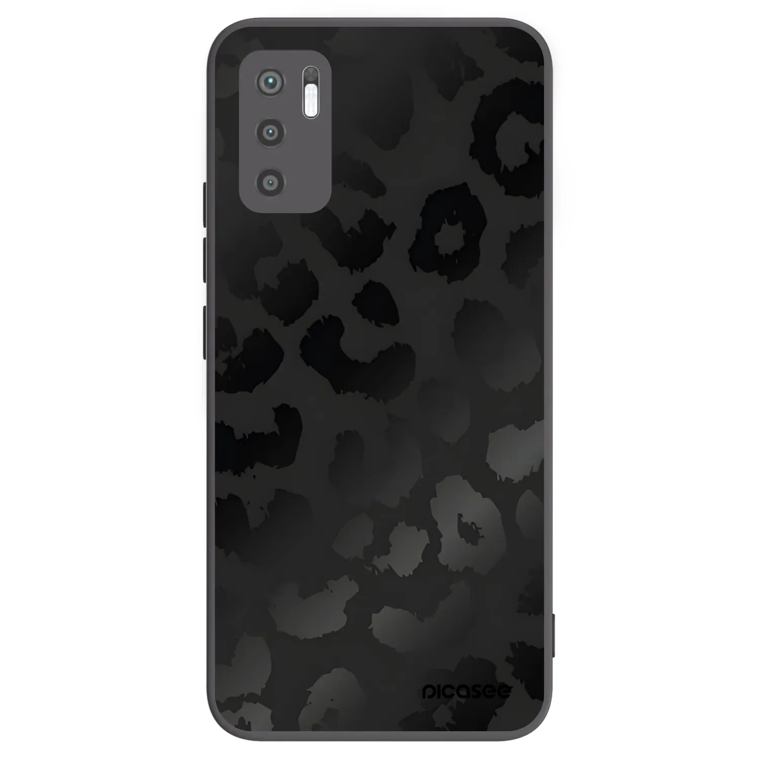 Picasee silikonski črni ovitek za Xiaomi Redmi Note 10 5G - Midnight Leopard
