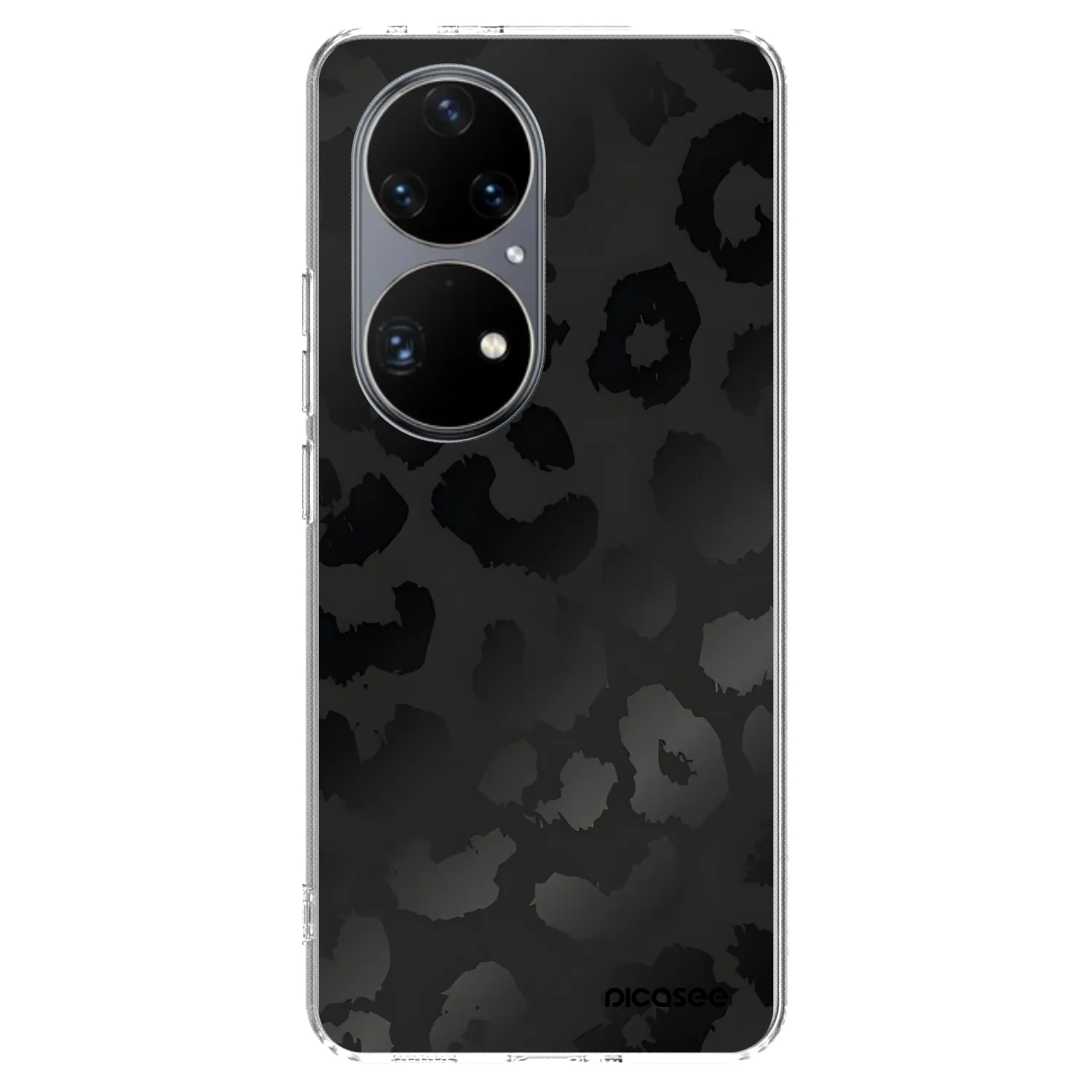 Picasee silikonski prozorni ovitek za Huawei P50 - Midnight Leopard