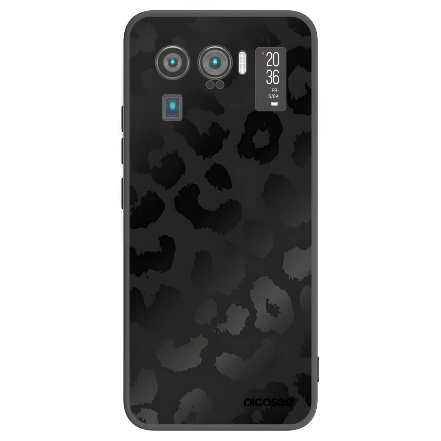 Picasee silikonski črni ovitek za Xiaomi Mi 11 Ultra - Midnight Leopard