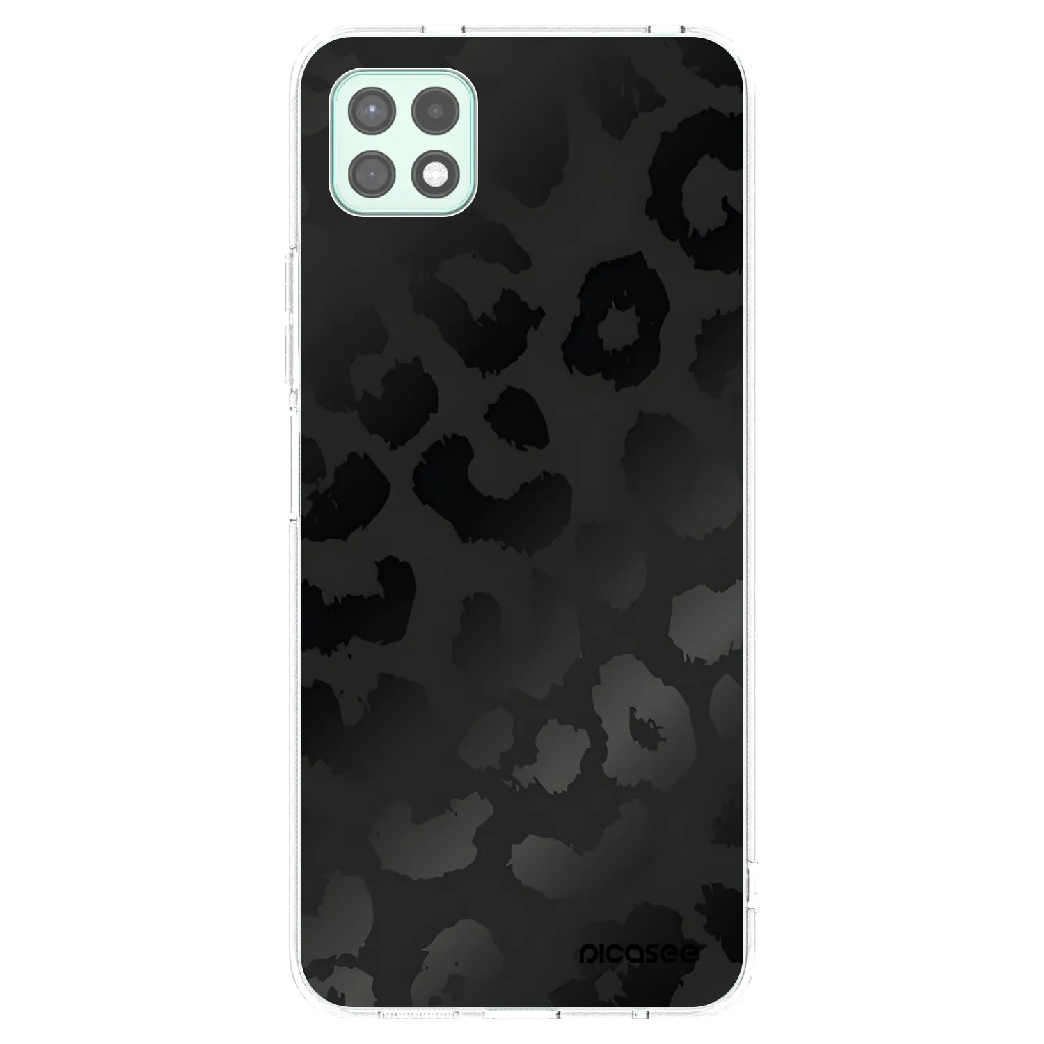 Picasee silikonski prozorni ovitek za Samsung Galaxy A22 A226B 5G - Midnight Leopard