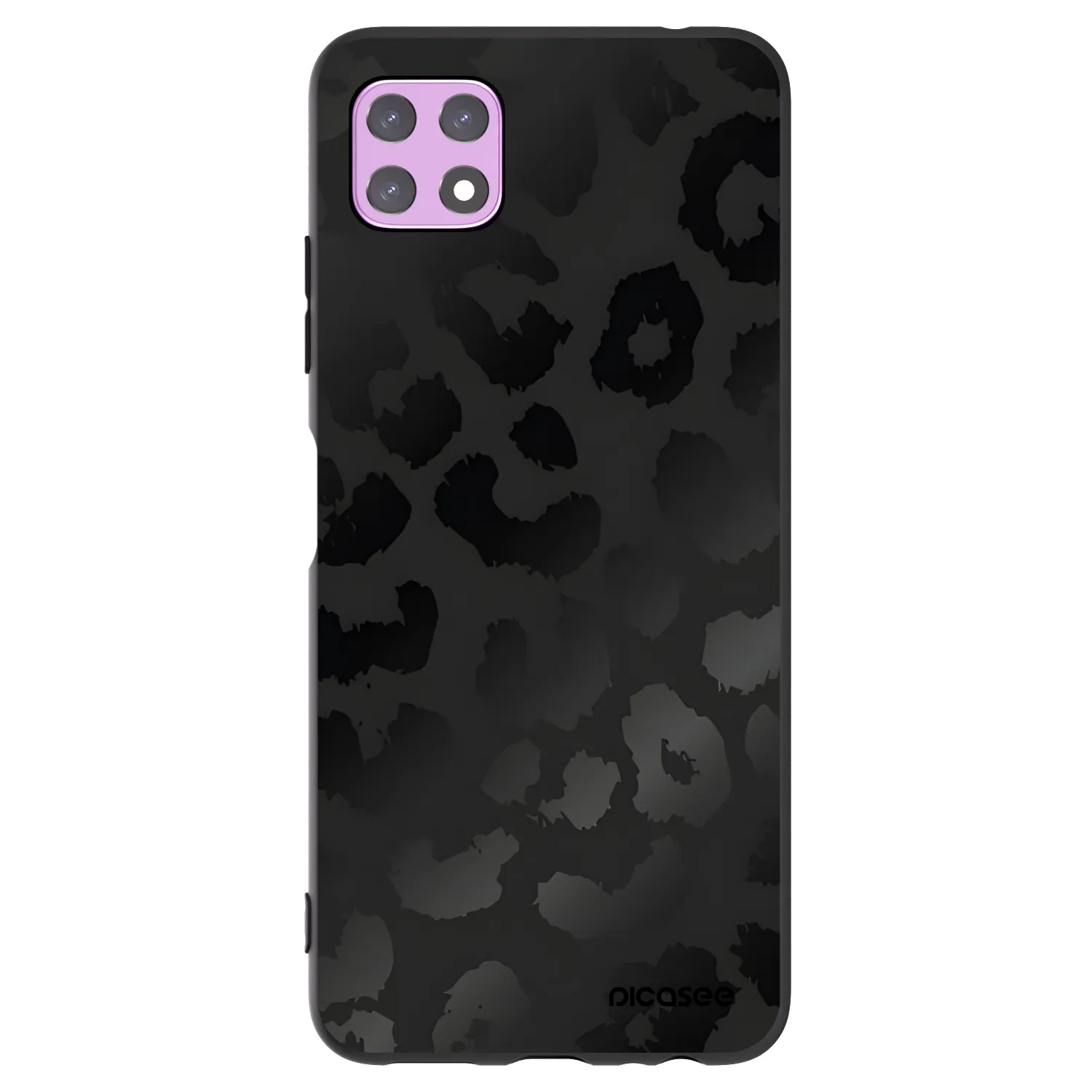 Picasee silikonski črni ovitek za Samsung Galaxy A22 A226B 5G - Midnight Leopard