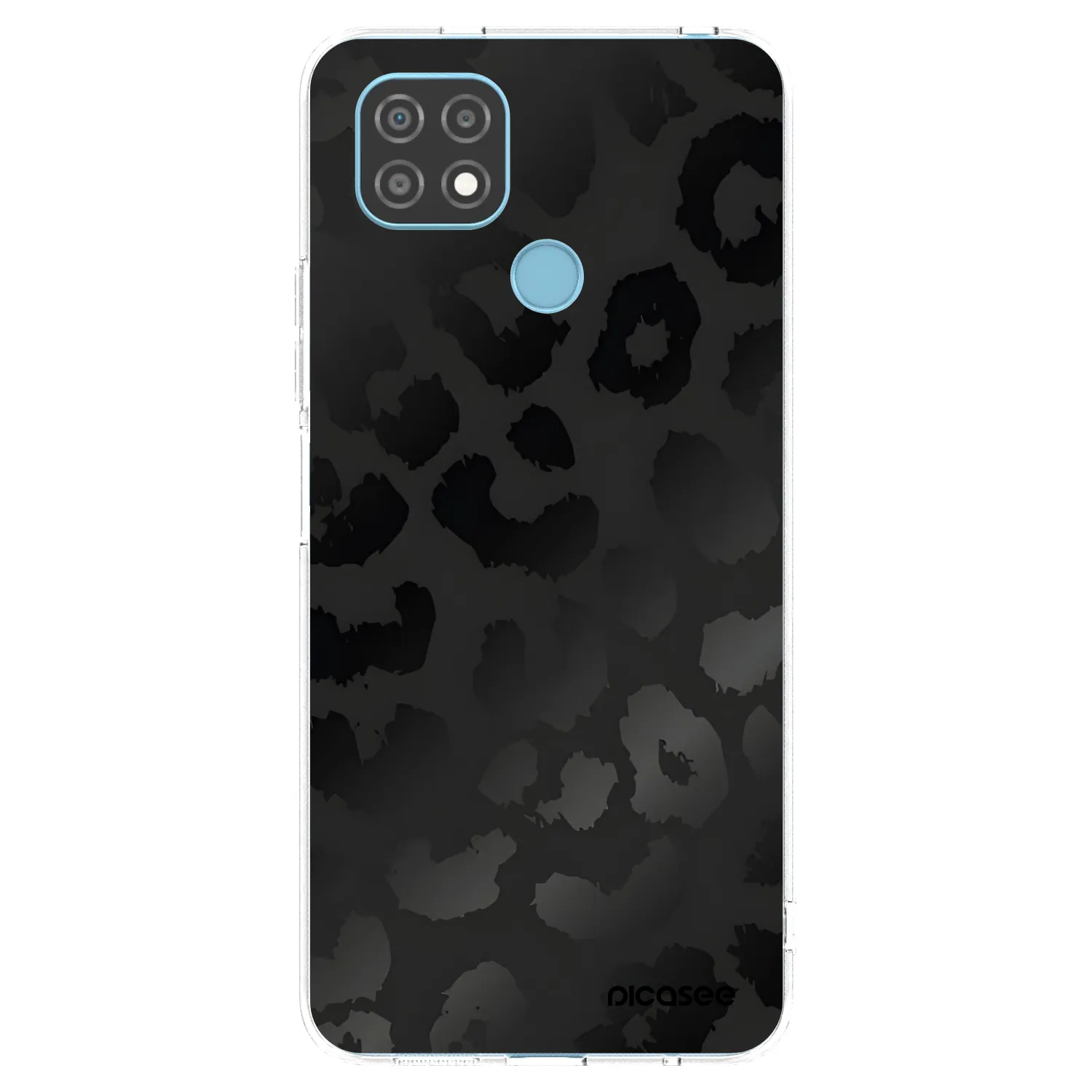 Picasee silikonski prozorni ovitek za Realme C21 - Midnight Leopard