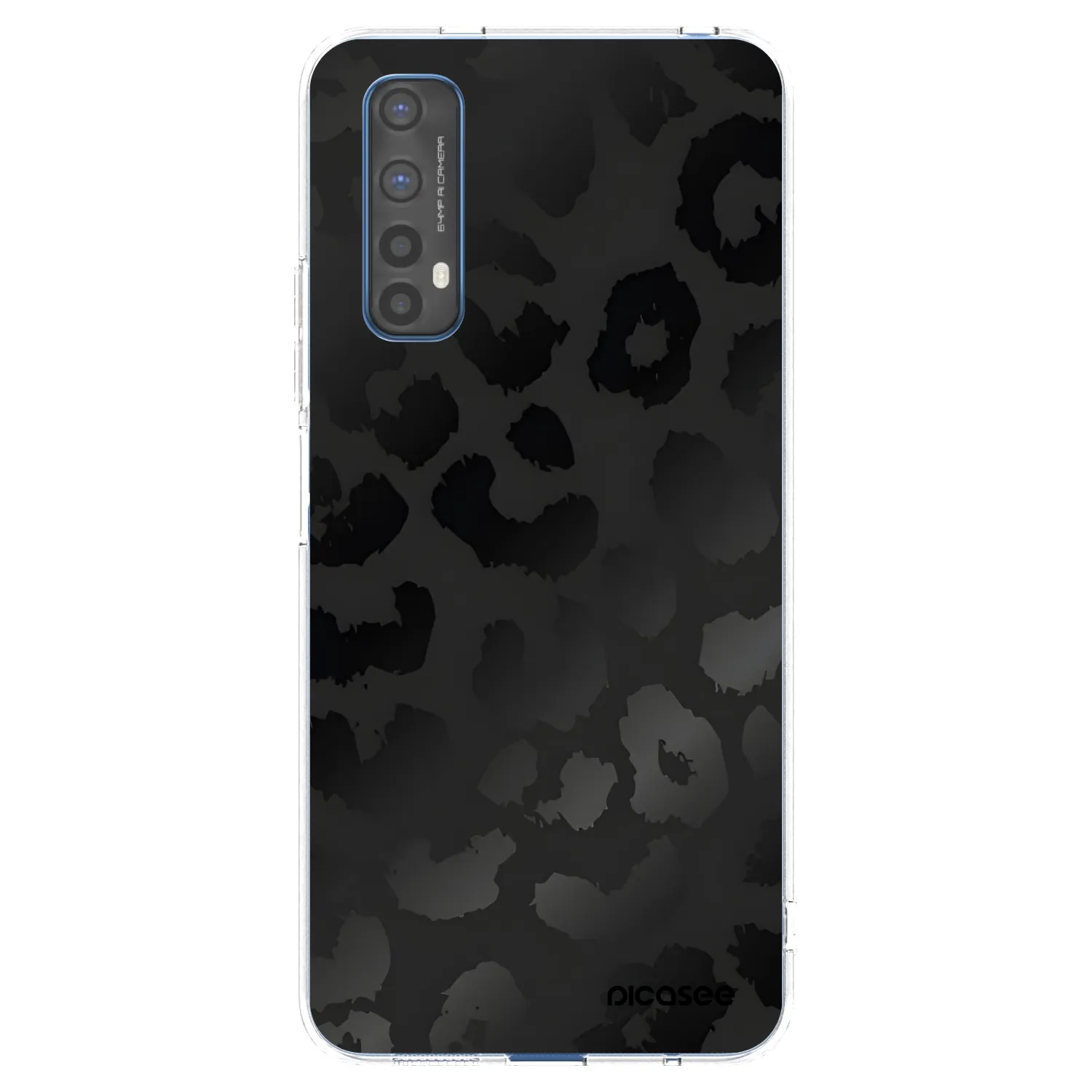 Picasee silikonski prozorni ovitek za Realme 7 - Midnight Leopard