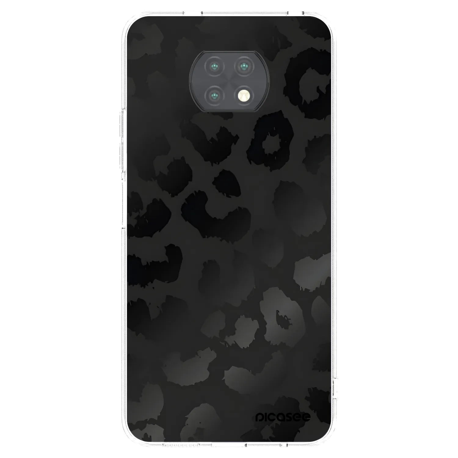 Picasee silikonski prozorni ovitek za Xiaomi Redmi Note 9T - Midnight Leopard