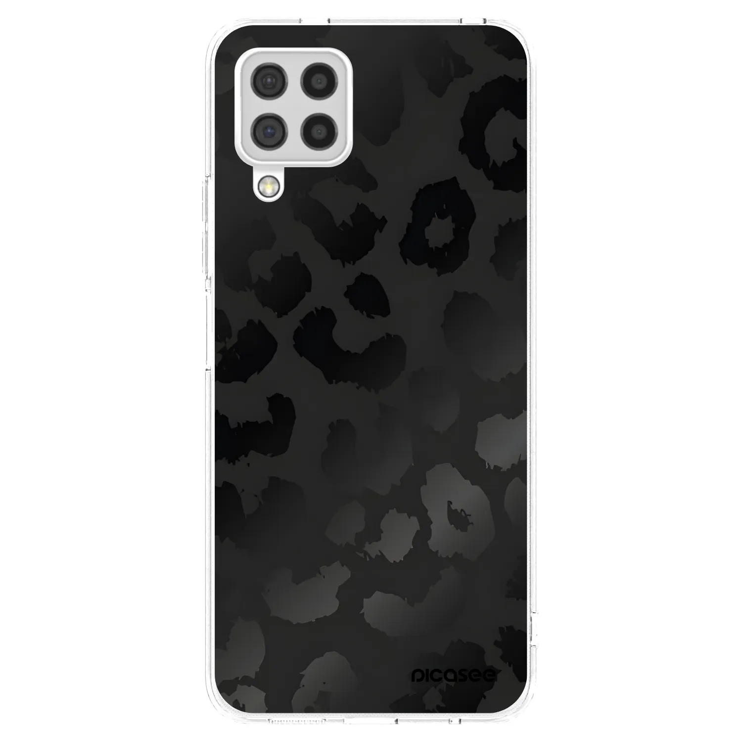 Picasee silikonski prozorni ovitek za Samsung Galaxy A22 A225F 4G - Midnight Leopard