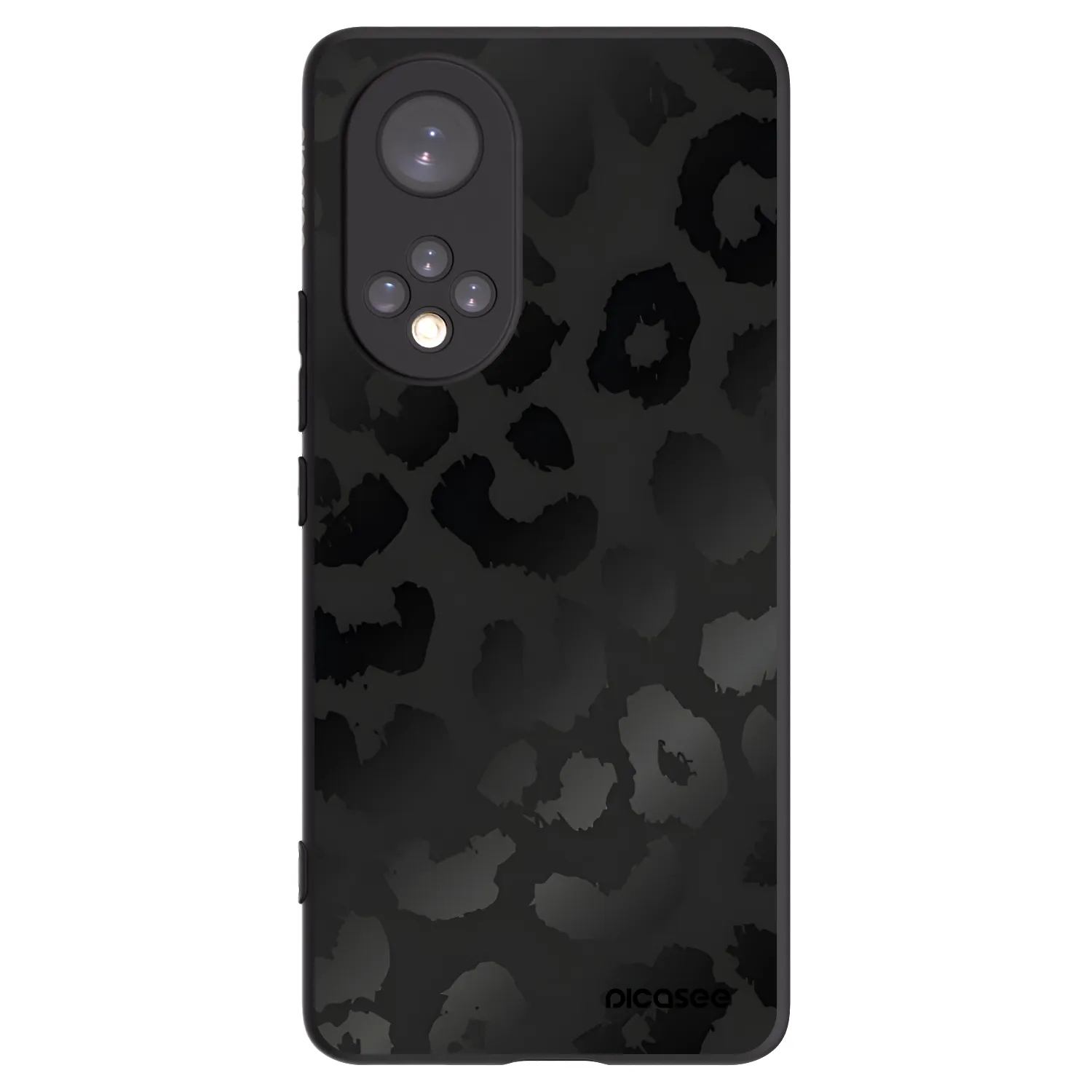 Picasee silikonski črni ovitek za Honor 50 5G - Midnight Leopard