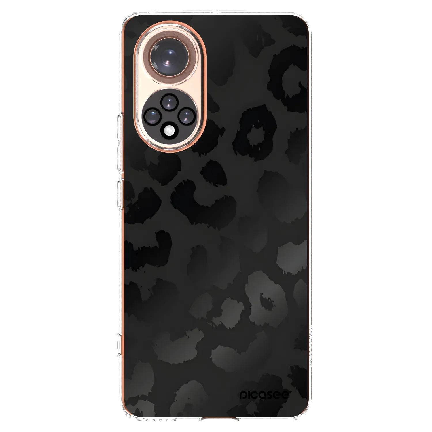 Picasee silikonski prozorni ovitek za Honor 50 5G - Midnight Leopard