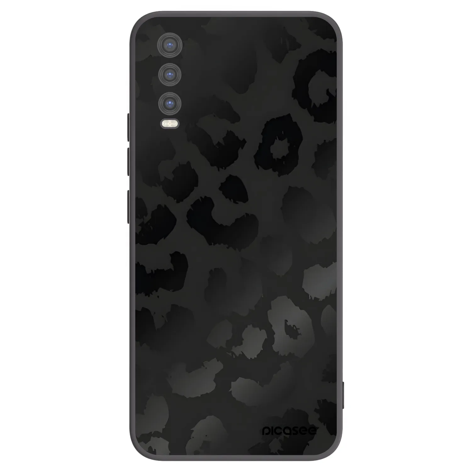 Picasee silikonski črni ovitek za Vivo Y20s - Midnight Leopard