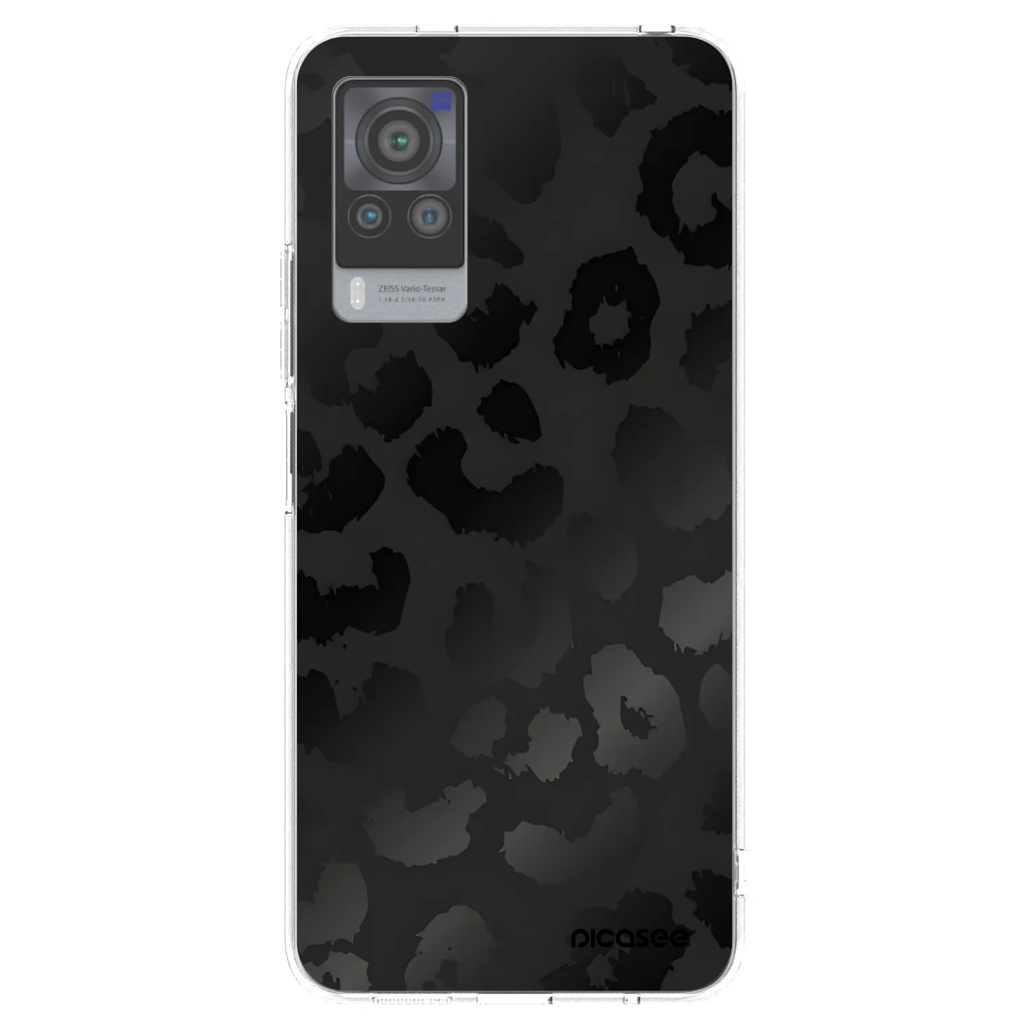 Picasee silikonski prozorni ovitek za Vivo X60 Pro 5G - Midnight Leopard