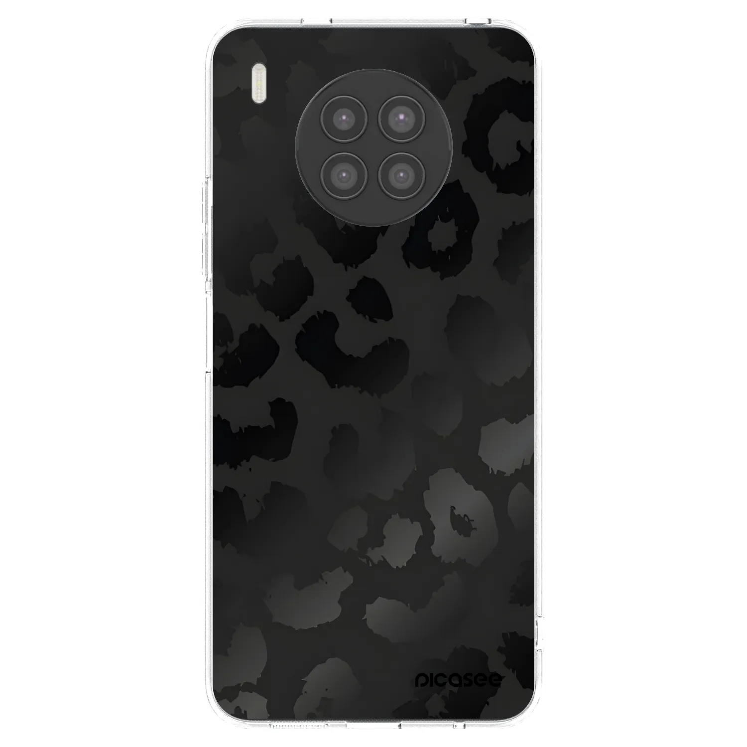 Picasee silikonski prozorni ovitek za Huawei Nova 8i - Midnight Leopard