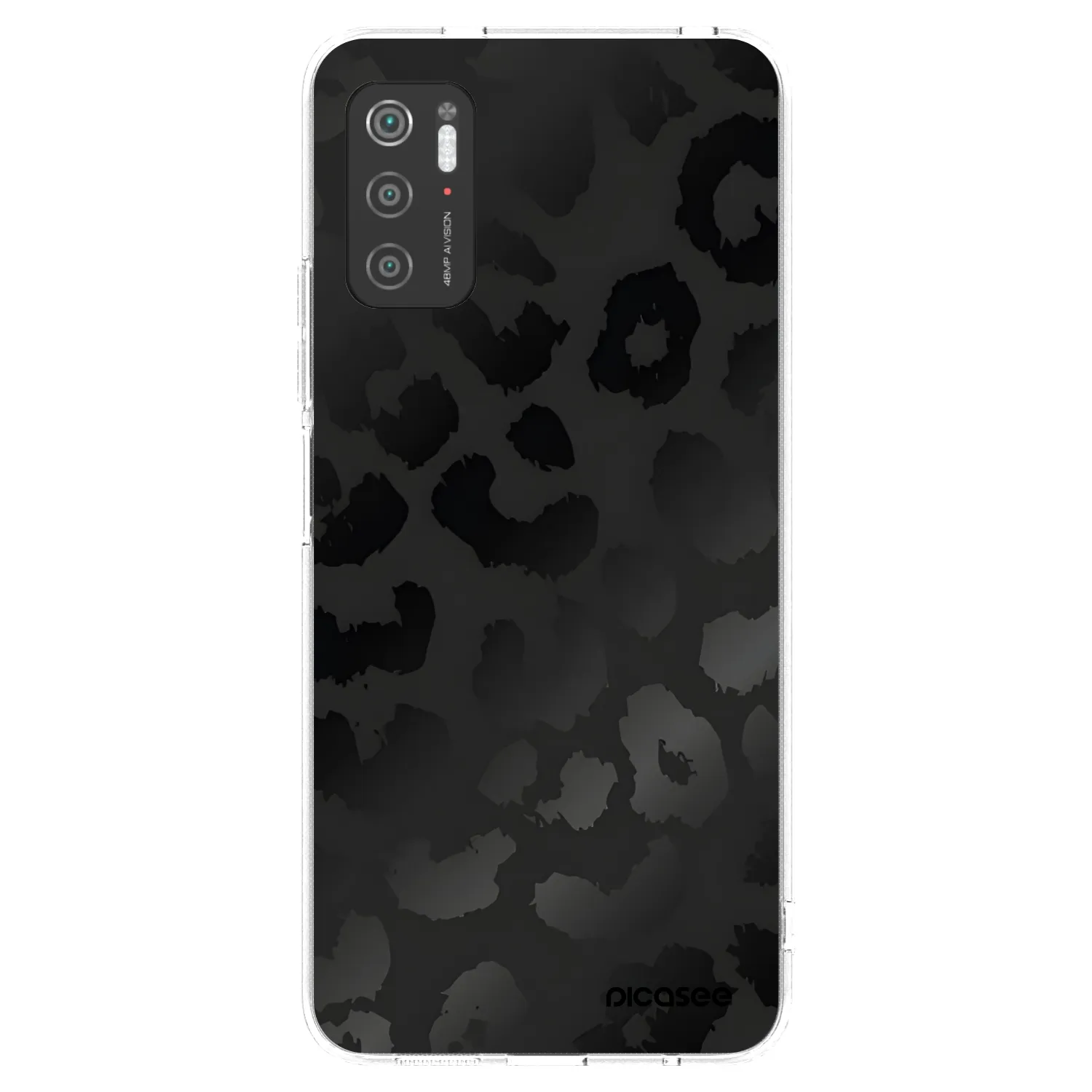 Picasee silikonski prozorni ovitek za Xiaomi Poco M3 Pro 5G - Midnight Leopard