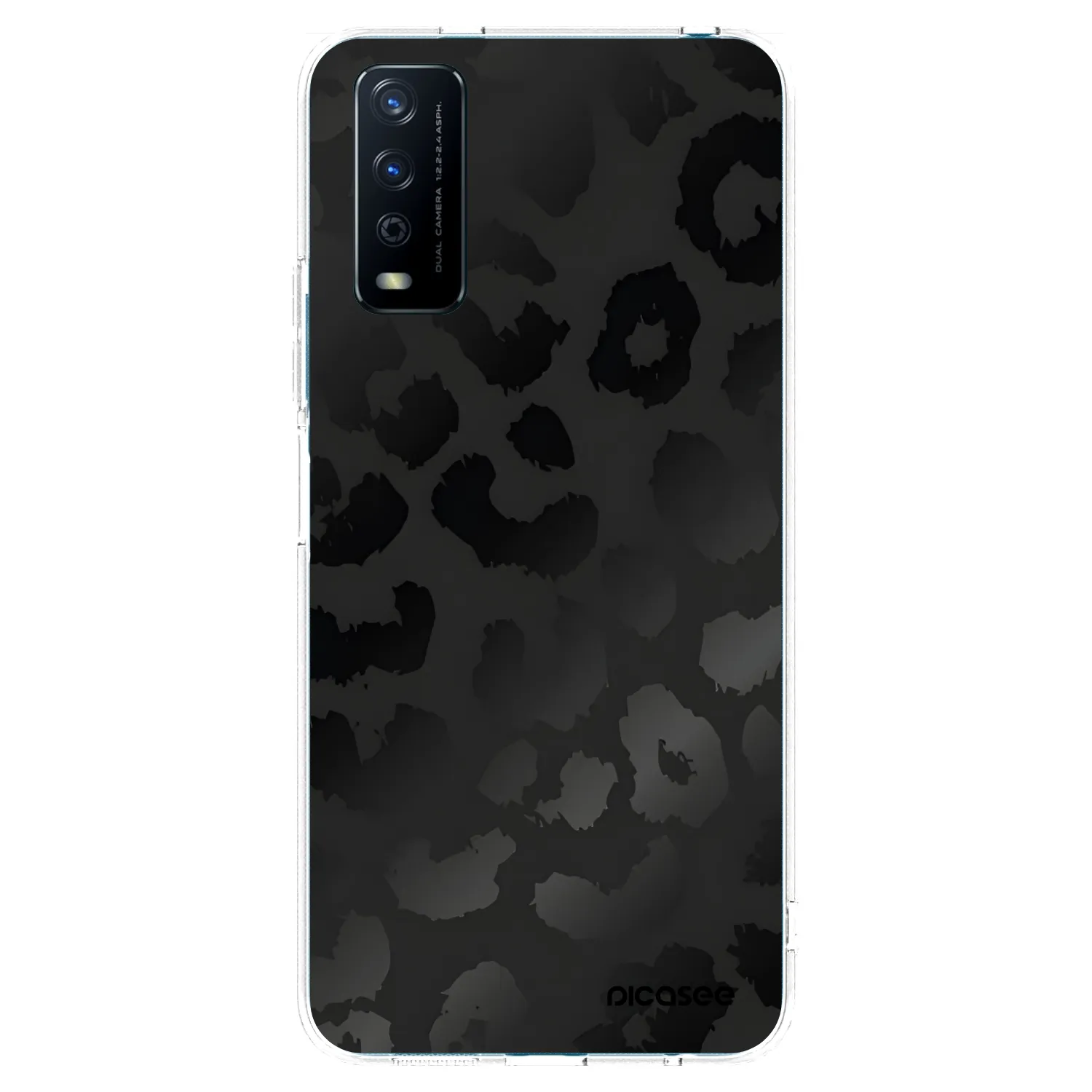 Picasee silikonski prozorni ovitek za Vivo Y11s - Midnight Leopard