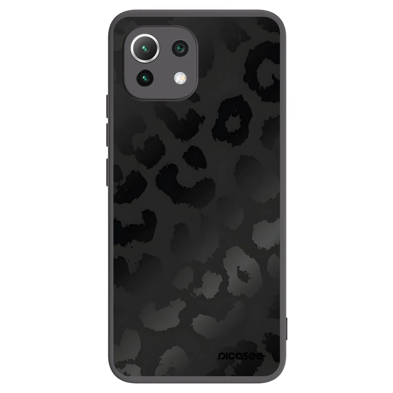 Picasee silikonski črni ovitek za Xiaomi 11 Lite 5G NE - Midnight Leopard