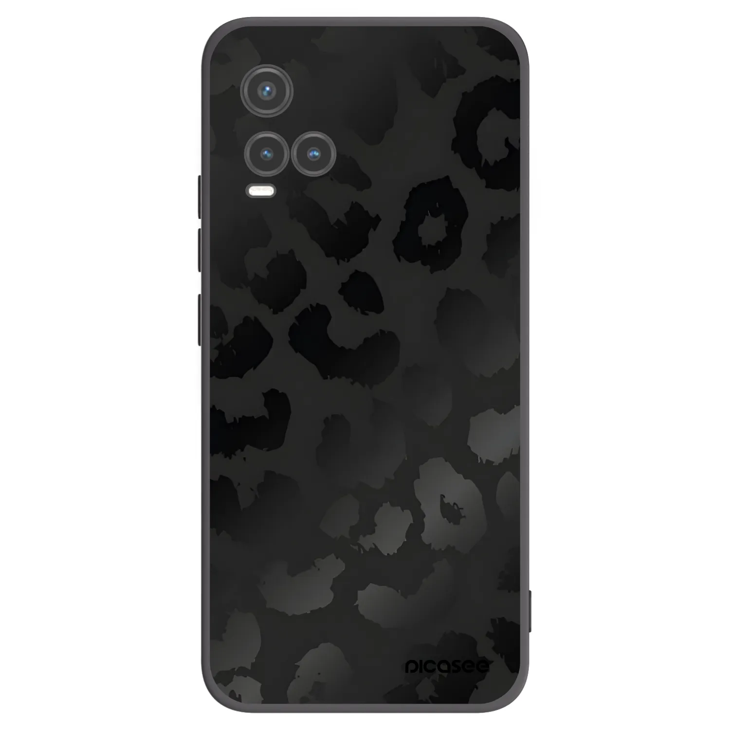 Picasee silikonski črni ovitek za Vivo Y33s - Midnight Leopard