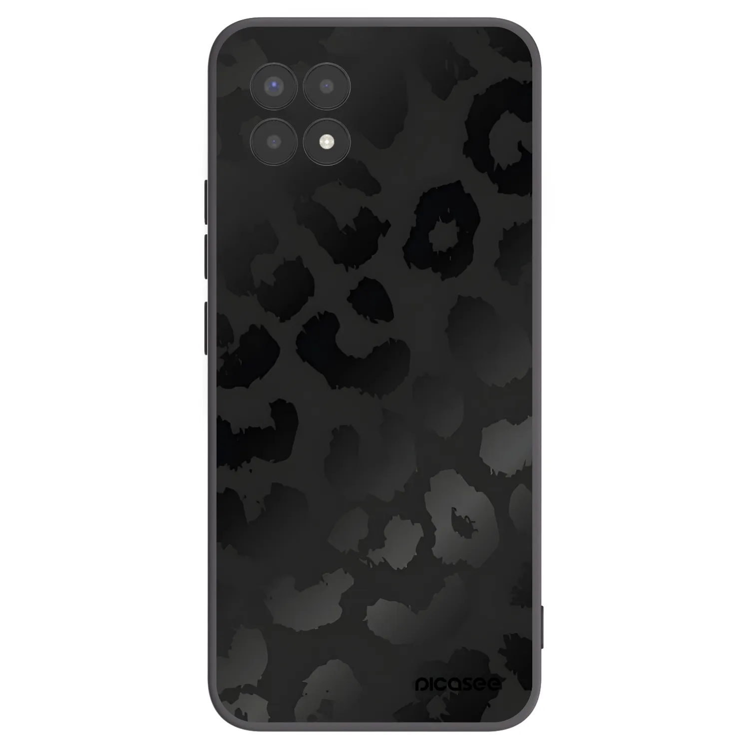 Picasee silikonski črni ovitek za Realme 8i - Midnight Leopard