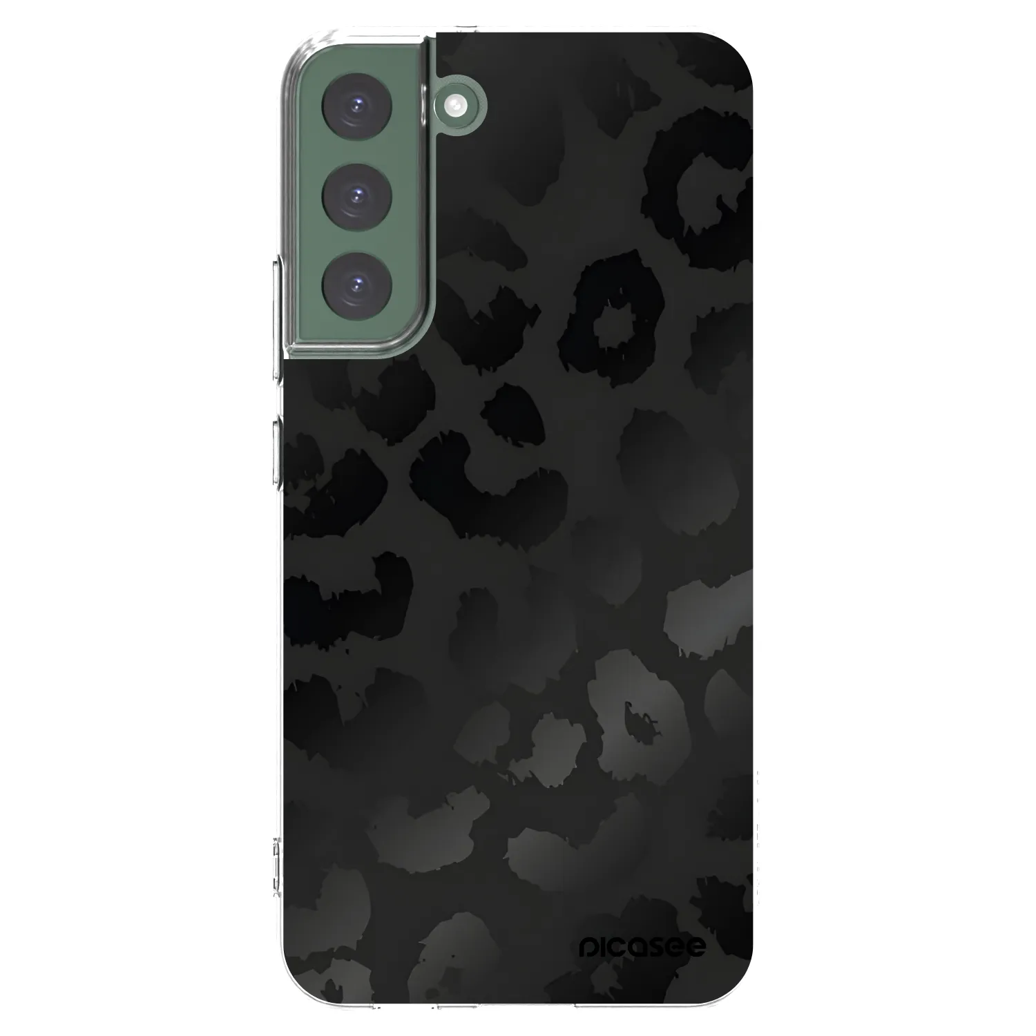 Picasee silikonski prozorni ovitek za Samsung Galaxy S22+ 5G - Midnight Leopard