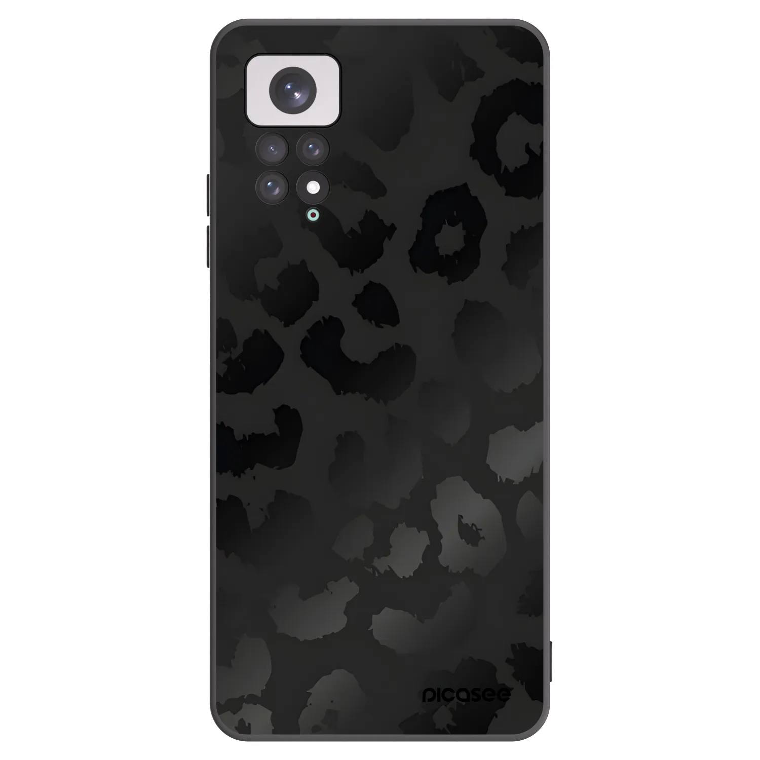 Picasee silikonski črni ovitek za Xiaomi Redmi Note 11 - Midnight Leopard