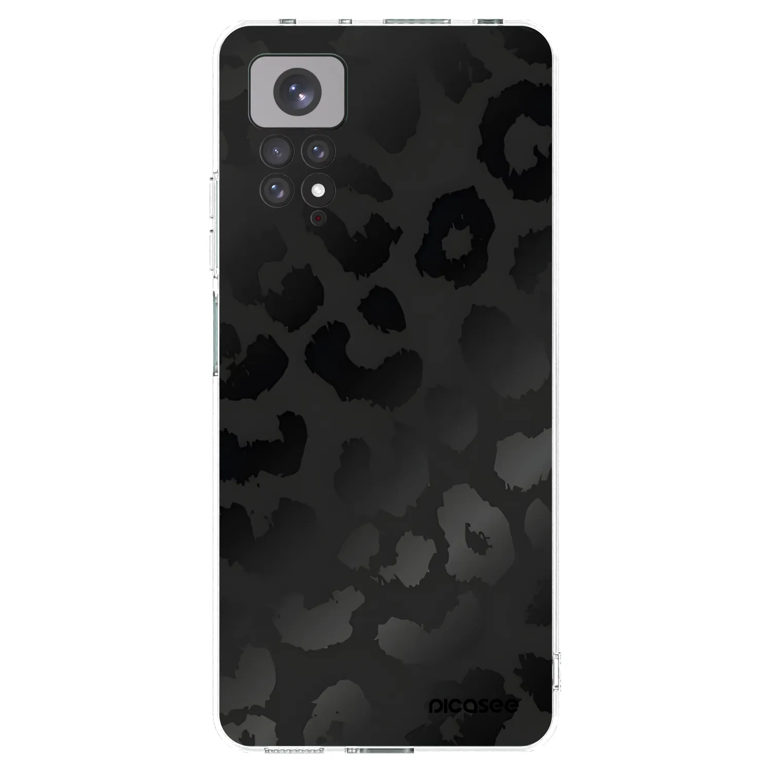 Picasee silikonski prozorni ovitek za Xiaomi Redmi Note 11S 4G - Midnight Leopard